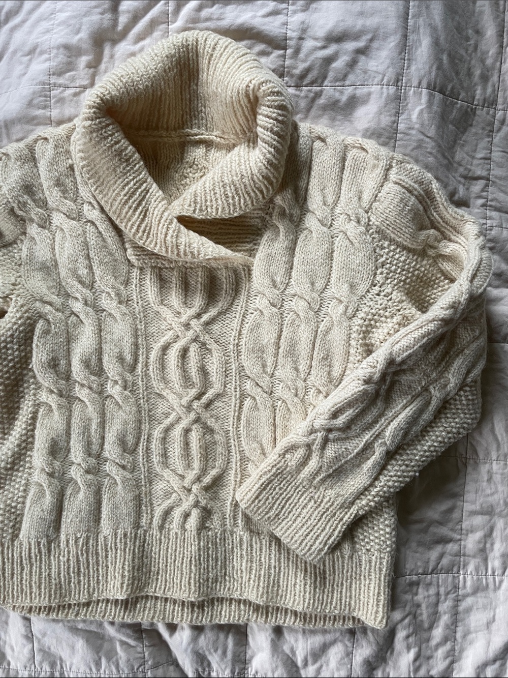 Vintage Cable knit handmade sweater